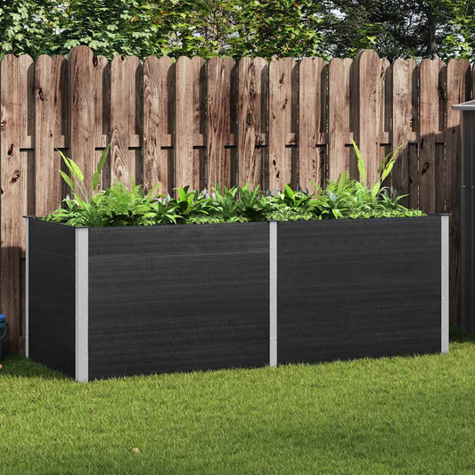 Plantenbak verhoogd 250x100x91 cm HKC grijs is nu te koop bij PeponiXL, paradijselijk wonen!