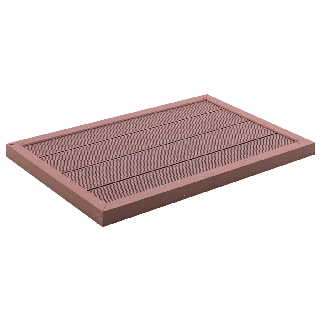 Vloerelement voor solardouche 101x63x5,5 cm HKC bruin is nu te koop bij PeponiXL, paradijselijk wonen!