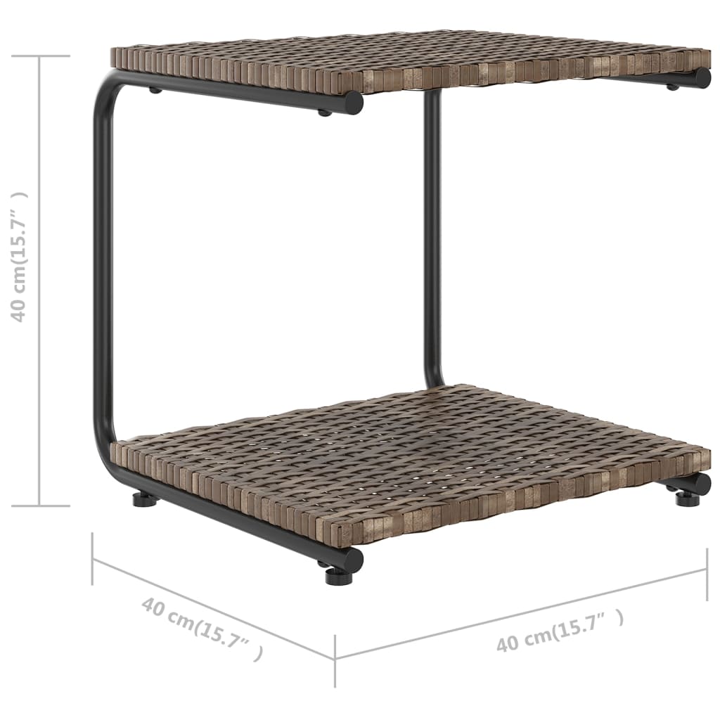Ligbed met kussens 2-persoons poly rattan bruin is nu te koop bij PeponiXL, paradijselijk wonen!