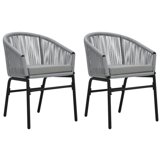 Tuinstoelen 2 st PE-rattan antracietkleurig is nu te koop bij PeponiXL, paradijselijk wonen!