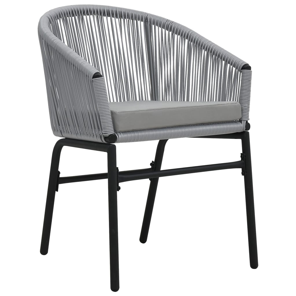 Tuinstoelen 2 st PE-rattan antracietkleurig is nu te koop bij PeponiXL, paradijselijk wonen!