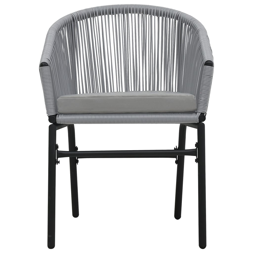 Tuinstoelen 2 st PE-rattan antracietkleurig is nu te koop bij PeponiXL, paradijselijk wonen!