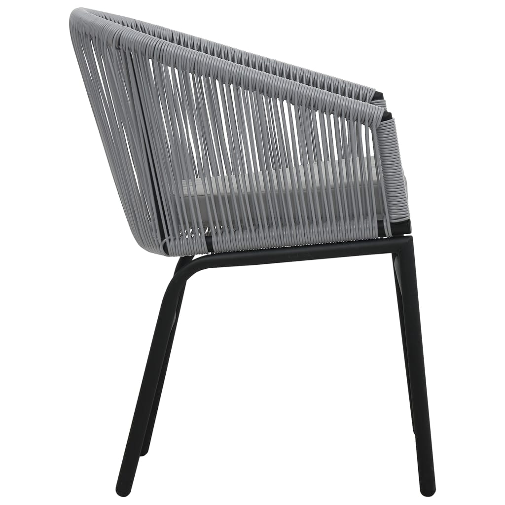 Tuinstoelen 2 st PE-rattan antracietkleurig is nu te koop bij PeponiXL, paradijselijk wonen!