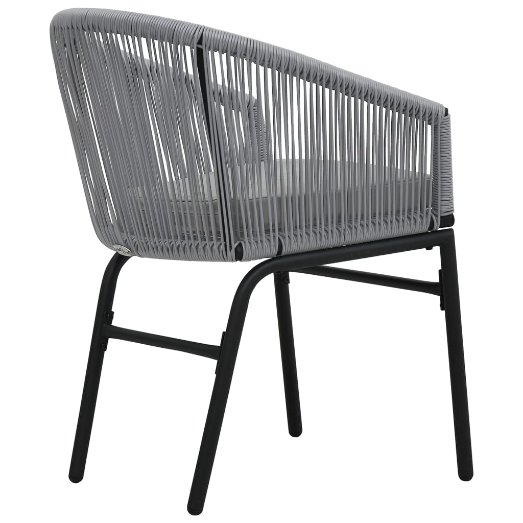 Tuinstoelen 2 st PE-rattan antracietkleurig is nu te koop bij PeponiXL, paradijselijk wonen!
