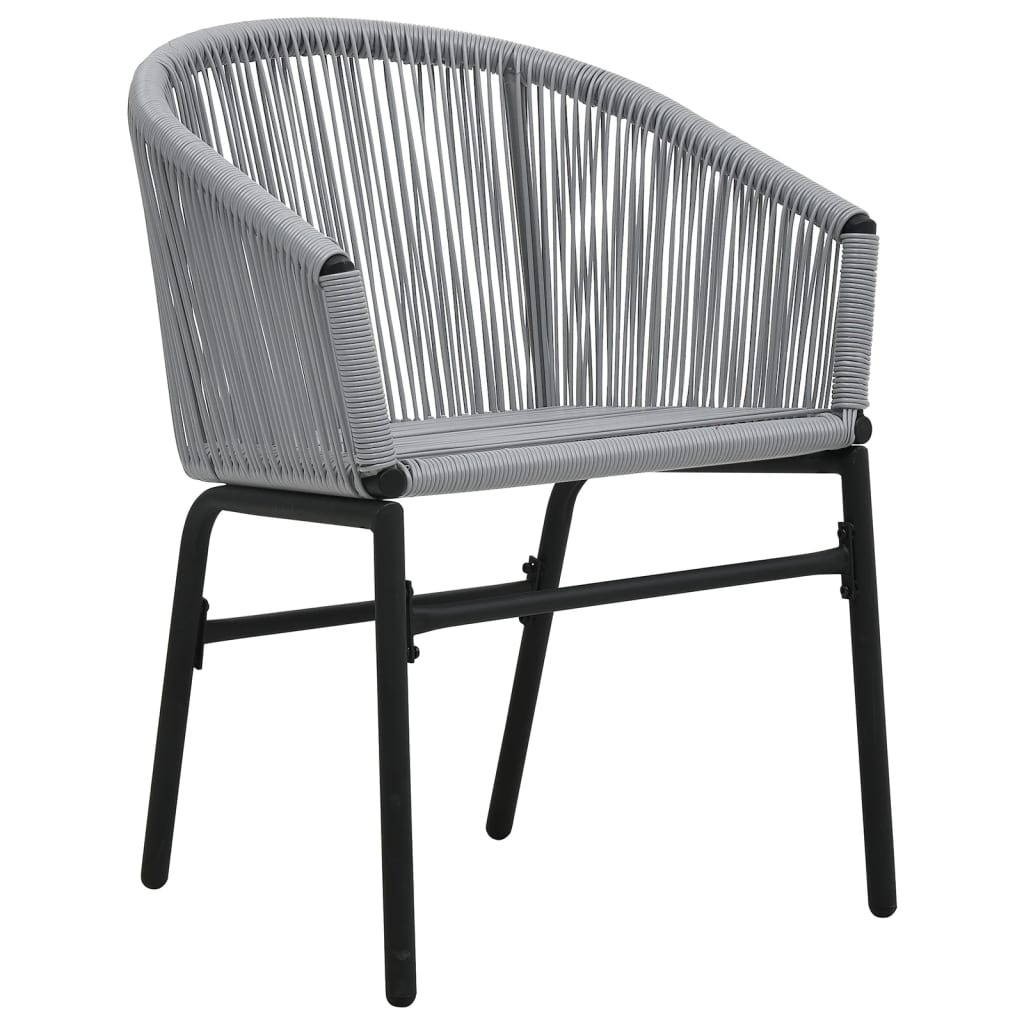 Tuinstoelen 2 st PE-rattan antracietkleurig is nu te koop bij PeponiXL, paradijselijk wonen!