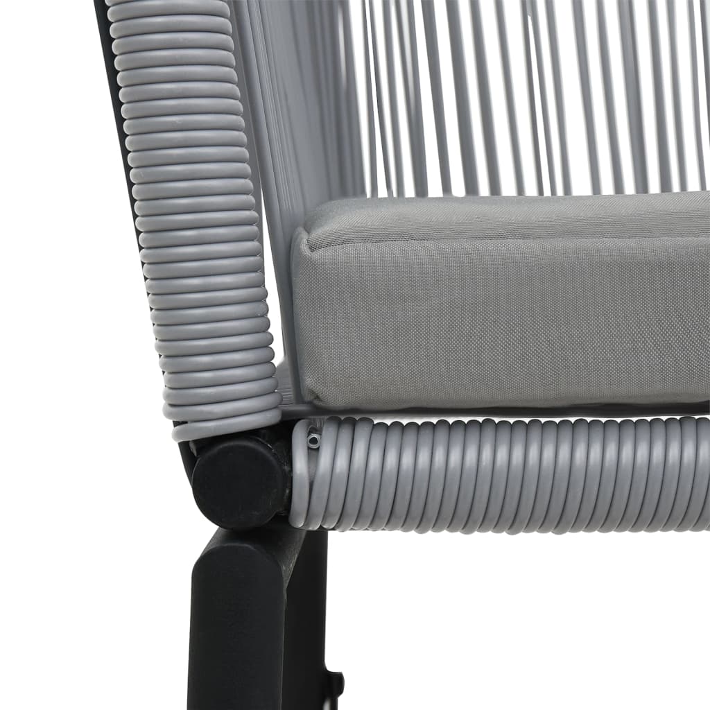 Tuinstoelen 2 st PE-rattan antracietkleurig is nu te koop bij PeponiXL, paradijselijk wonen!