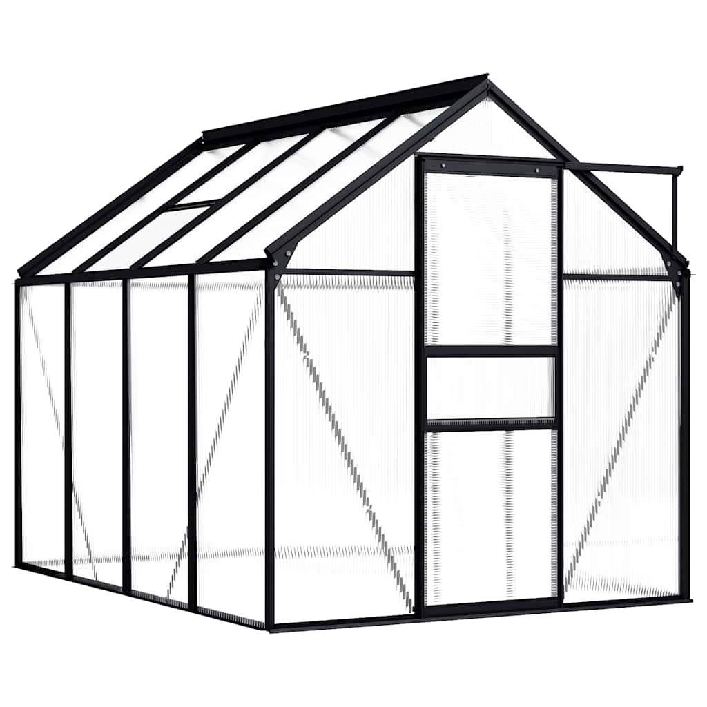 Tuinkas 4,75 m² aluminium antracietkleurig is nu te koop bij PeponiXL, paradijselijk wonen!