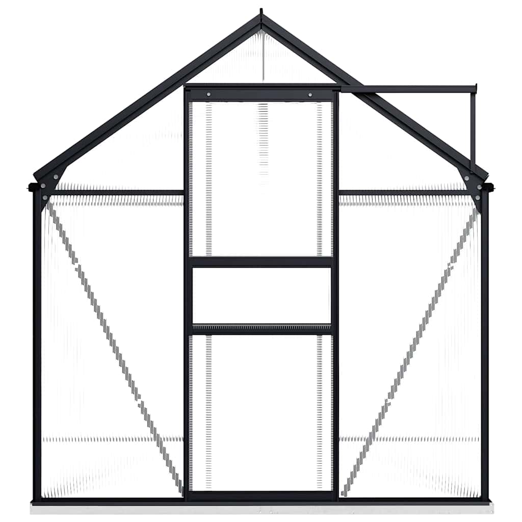 Tuinkas met basisframe 4,75 m² aluminium antracietkleurig is nu te koop bij PeponiXL, paradijselijk wonen!