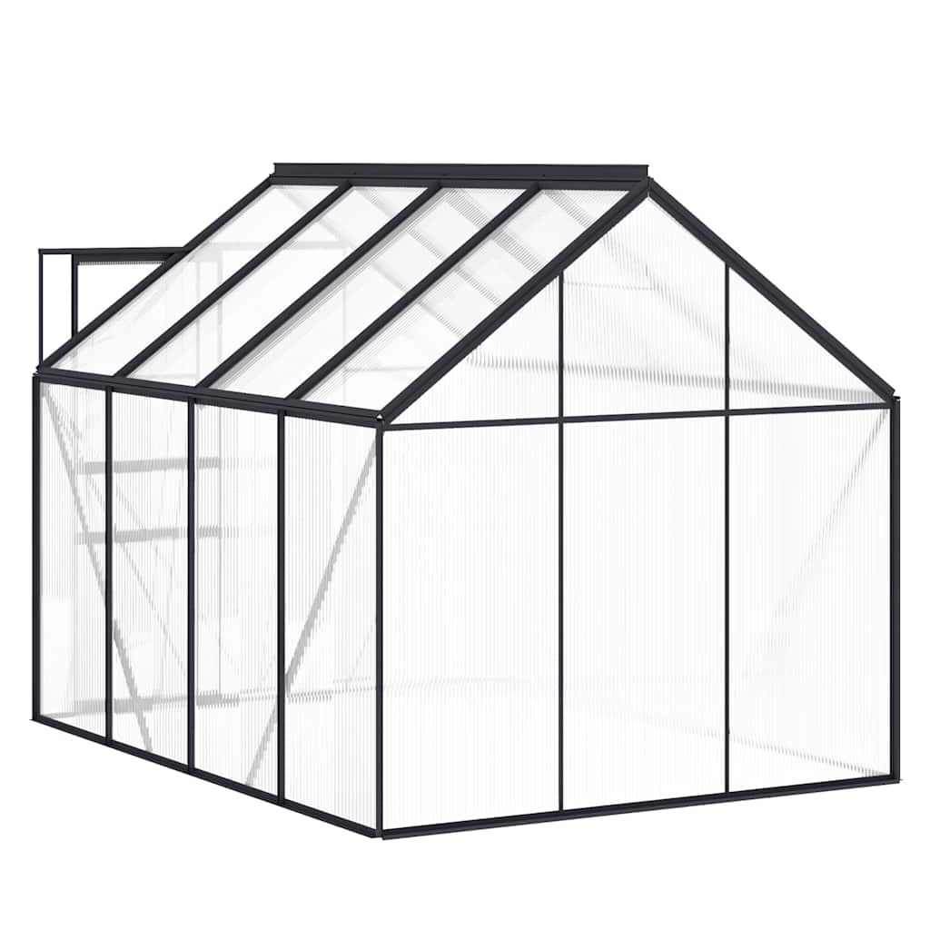 Tuinkas met basisframe 4,75 m² aluminium antracietkleurig is nu te koop bij PeponiXL, paradijselijk wonen!