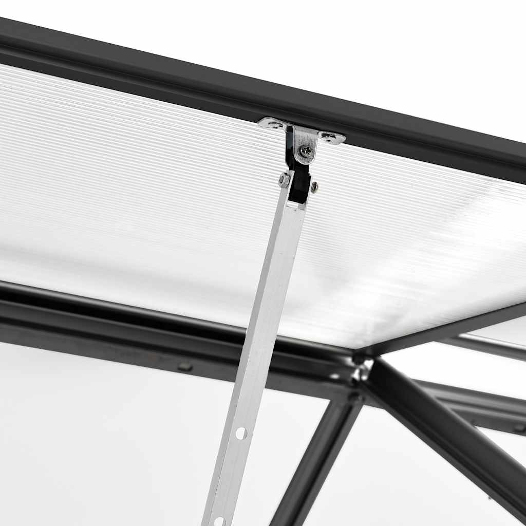 Tuinkas met basisframe 4,75 m² aluminium antracietkleurig is nu te koop bij PeponiXL, paradijselijk wonen!