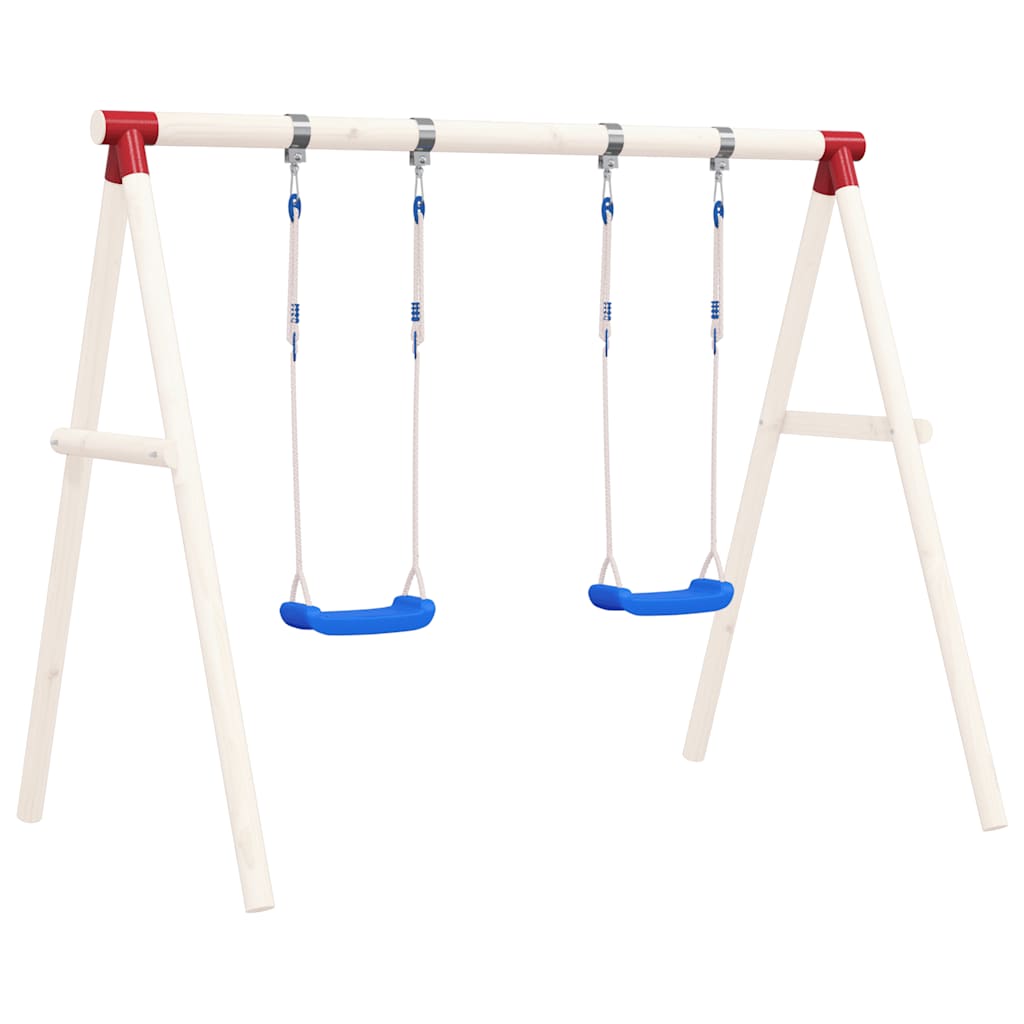Schommelset met 2 zitjes 38x16 cm polyetheen blauw is nu te koop bij PeponiXL, paradijselijk wonen!