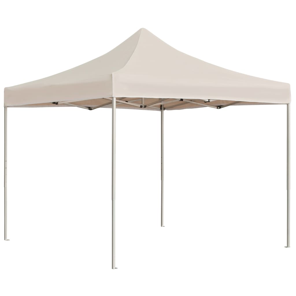 Partytent professioneel inklapbaar 2x2 m aluminium crème is nu te koop bij PeponiXL, paradijselijk wonen!