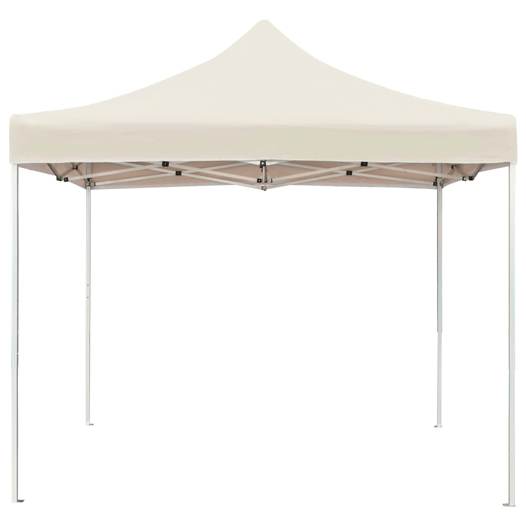 Partytent professioneel inklapbaar 2x2 m aluminium crème is nu te koop bij PeponiXL, paradijselijk wonen!