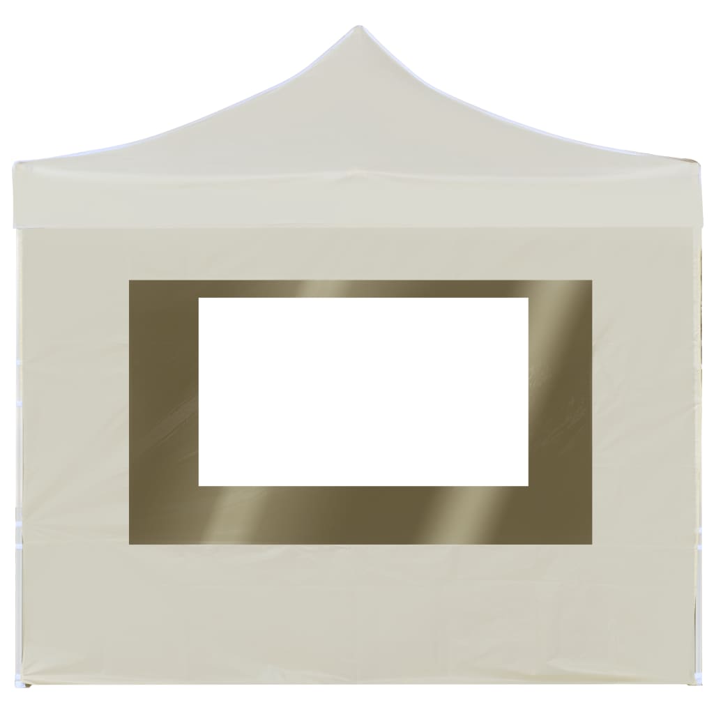 Partytent inklapbaar met wanden 2x2 m aluminium crème is nu te koop bij PeponiXL, paradijselijk wonen!