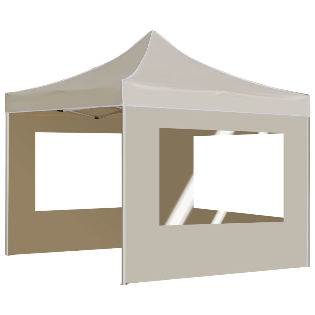 Partytent inklapbaar met wanden 2x2 m aluminium crème is nu te koop bij PeponiXL, paradijselijk wonen!