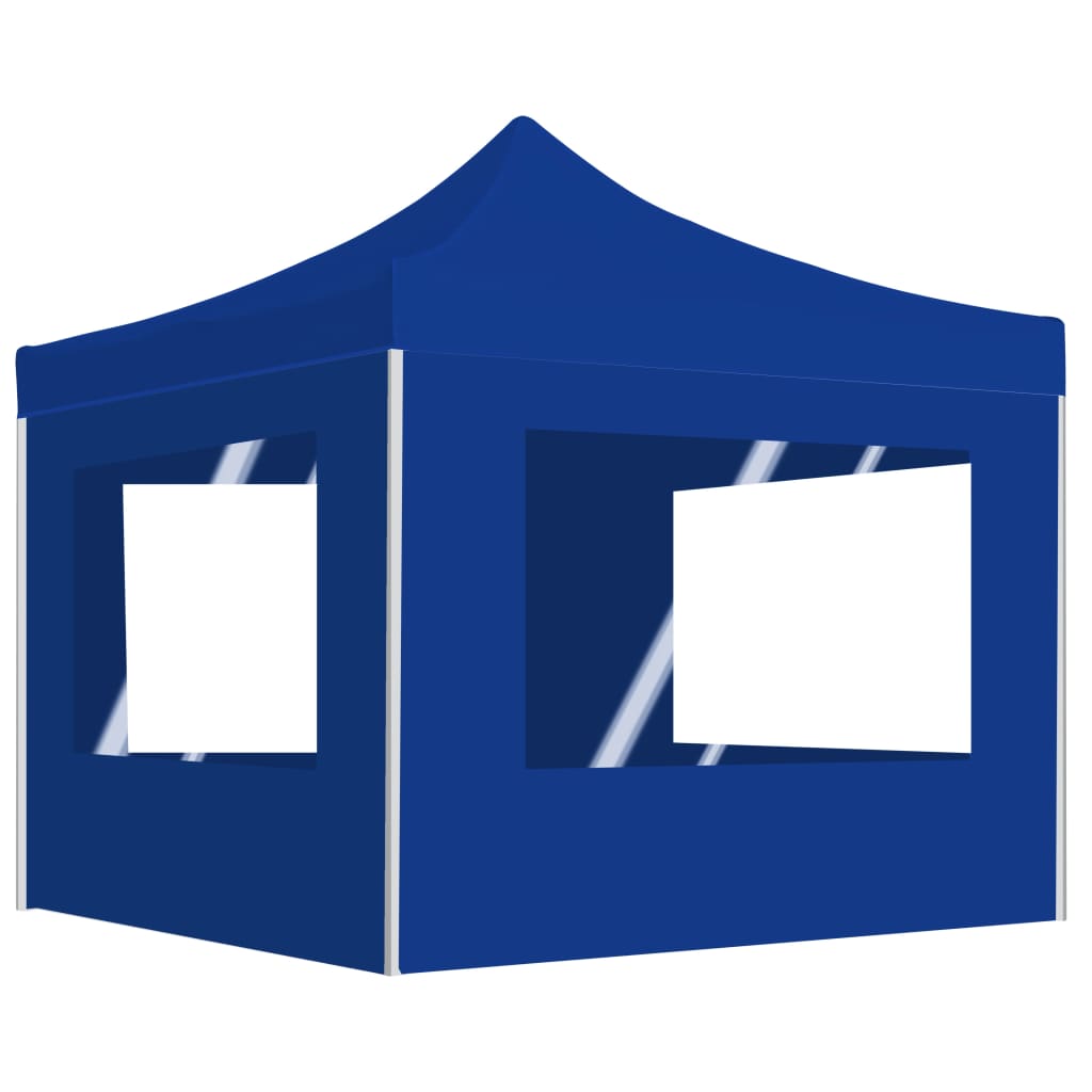 Partytent inklapbaar met wanden 2x2 m aluminium blauw is nu te koop bij PeponiXL, paradijselijk wonen!