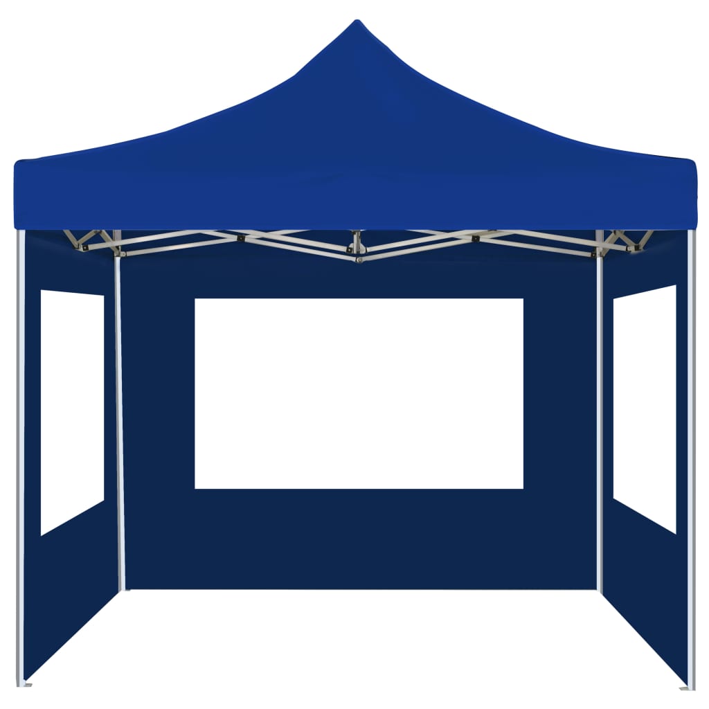 Partytent inklapbaar met wanden 2x2 m aluminium blauw is nu te koop bij PeponiXL, paradijselijk wonen!