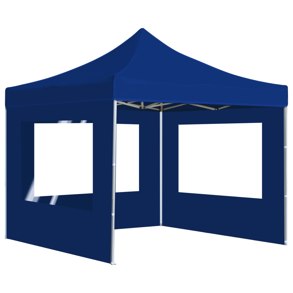 Partytent inklapbaar met wanden 2x2 m aluminium blauw is nu te koop bij PeponiXL, paradijselijk wonen!