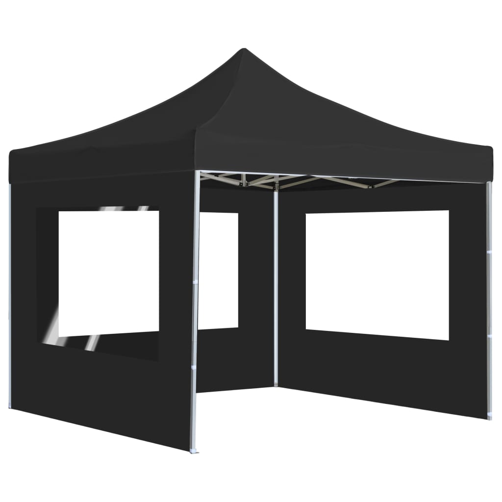 Partytent inklapbaar met wanden 2x2 m aluminium antraciet is nu te koop bij PeponiXL, paradijselijk wonen!