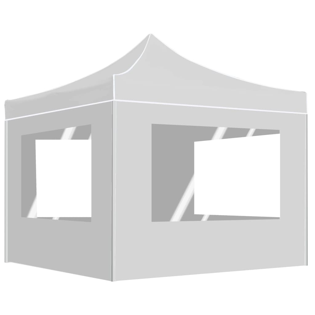Partytent inklapbaar met wanden 2x2 m aluminium wit is nu te koop bij PeponiXL, paradijselijk wonen!