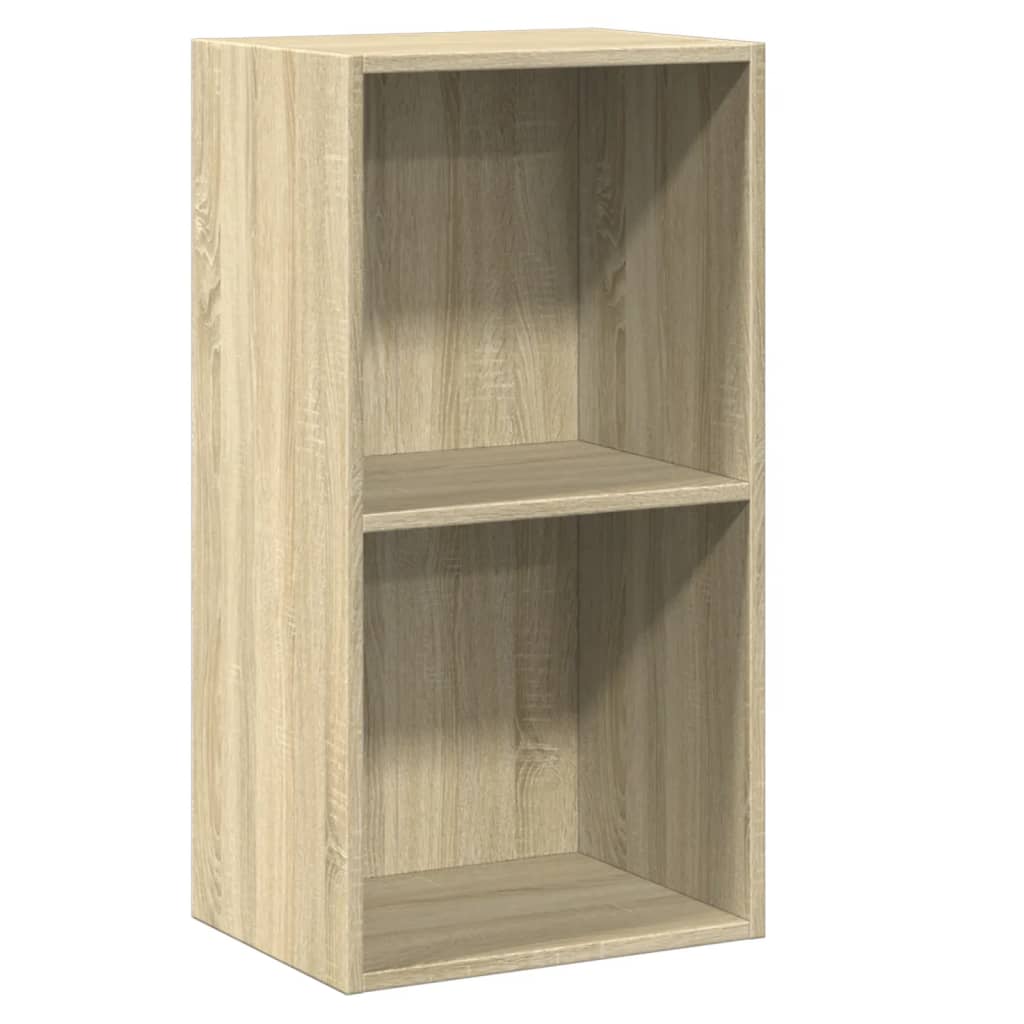 Boekenkast met 2 schappen 40x30x76,5 cm bewerkt hout sonoma eik is nu te koop bij PeponiXL, paradijselijk wonen!