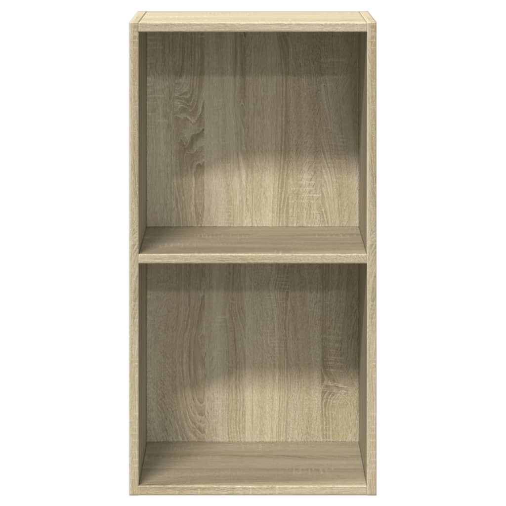 Boekenkast met 2 schappen 40x30x76,5 cm bewerkt hout sonoma eik is nu te koop bij PeponiXL, paradijselijk wonen!