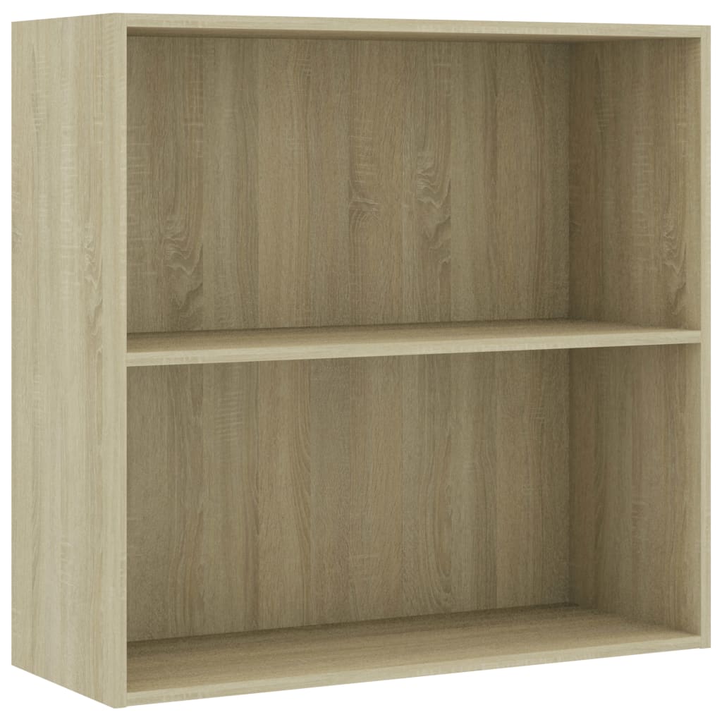 Boekenkast 80x30x76,5 cm bewerkt hout sonoma eikenkleurig is nu te koop bij PeponiXL, paradijselijk wonen!