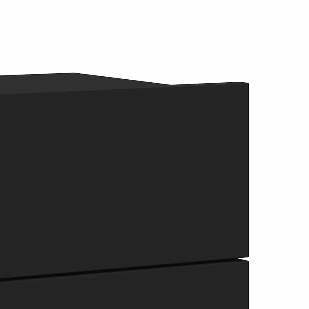 Nachtkastje 40x30x30 cm bewerkt hout zwart is nu te koop bij PeponiXL, paradijselijk wonen!