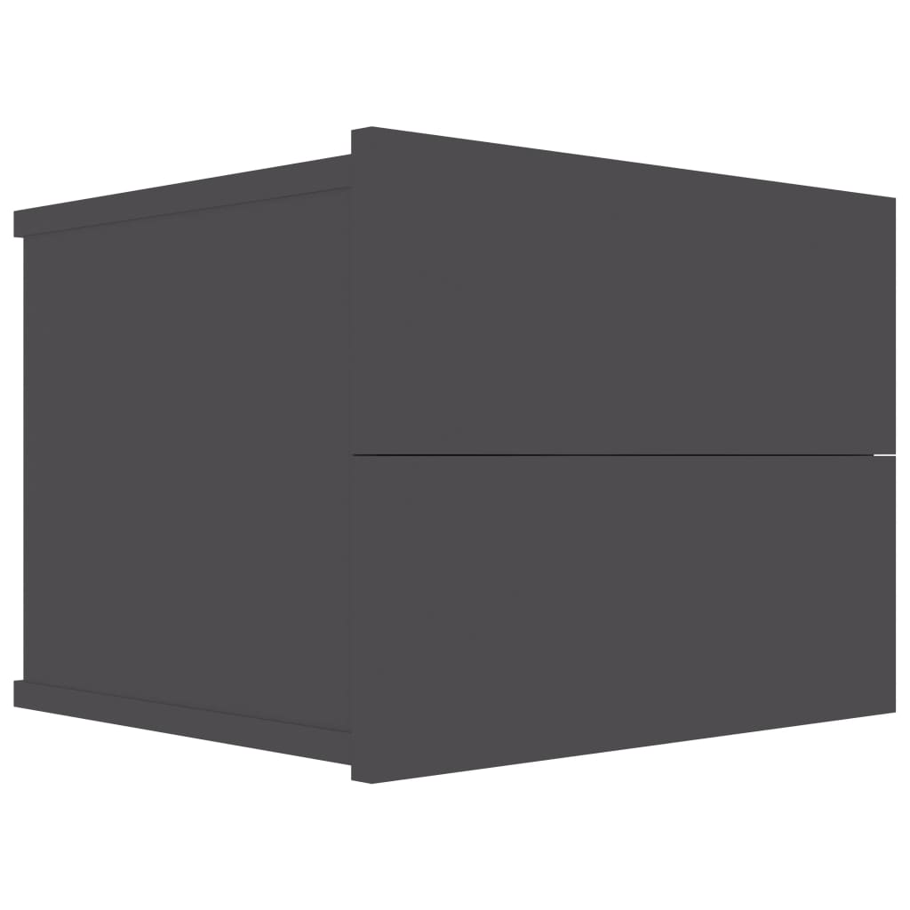 Nachtkastjes 2 st 40x30x30 cm bewerkt hout grijs is nu te koop bij PeponiXL, paradijselijk wonen!