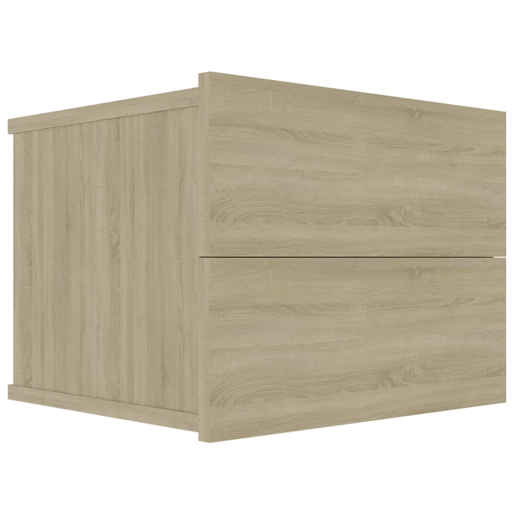 Nachtkastjes 2 st 40x30x30 cm bewerkt hout sonoma eikenkleurig is nu te koop bij PeponiXL, paradijselijk wonen!
