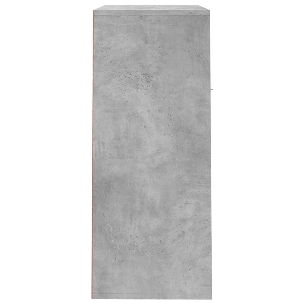 Schoenenkast 60x35x84 cm bewerkt hout betongrijs is nu te koop bij PeponiXL, paradijselijk wonen!