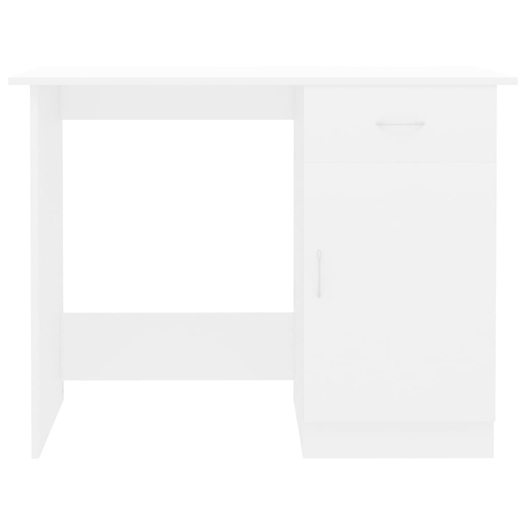 Bureau 100x50x76 cm bewerkt hout wit is nu te koop bij PeponiXL, paradijselijk wonen!
