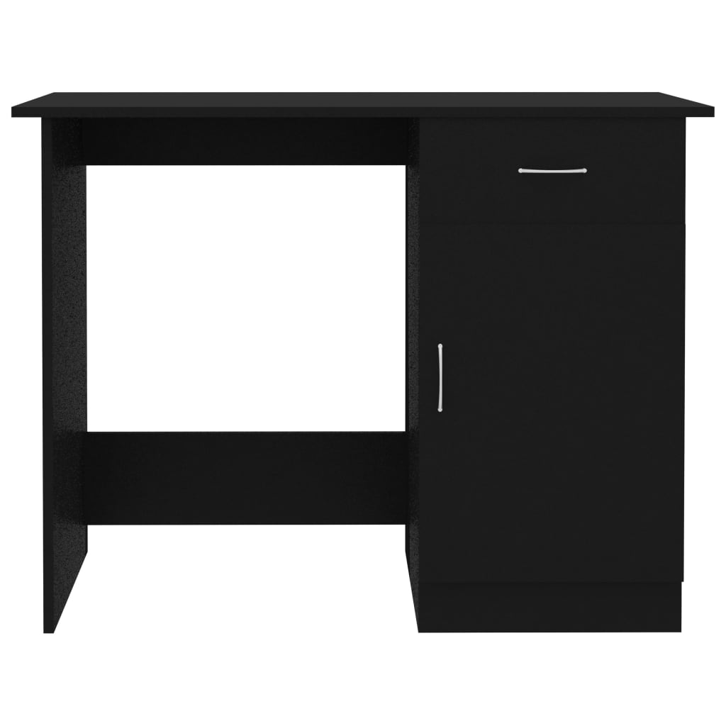 Bureau 100x50x76 cm bewerkt hout zwart is nu te koop bij PeponiXL, paradijselijk wonen!