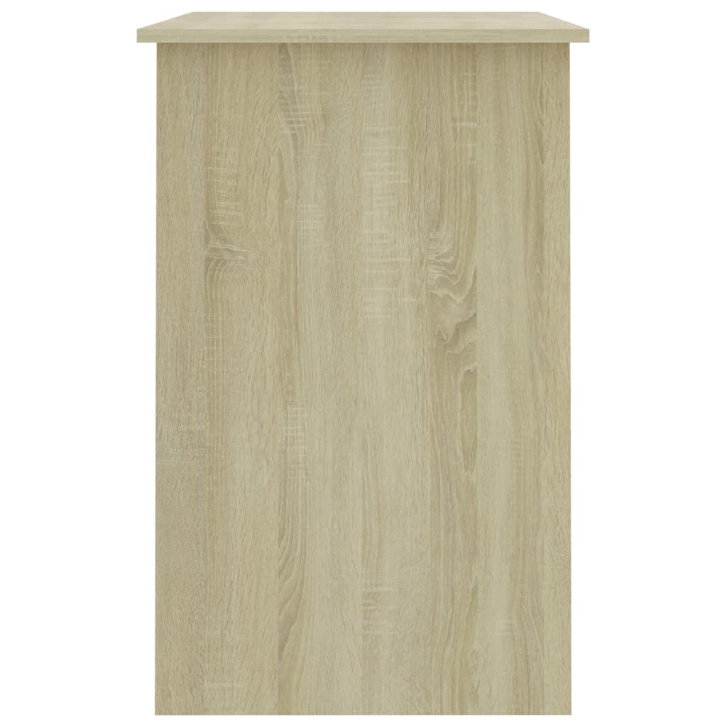 Bureau 100x50x76 cm bewerkt hout sonoma eikenkleurig is nu te koop bij PeponiXL, paradijselijk wonen!