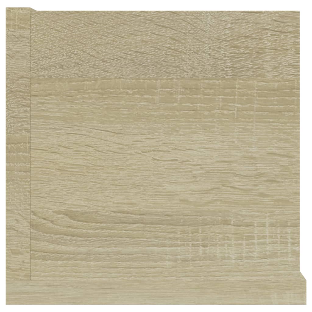 Cd-wandschap 100x18x18 cm bewerkt hout sonoma eikenkleurig is nu te koop bij PeponiXL, paradijselijk wonen!