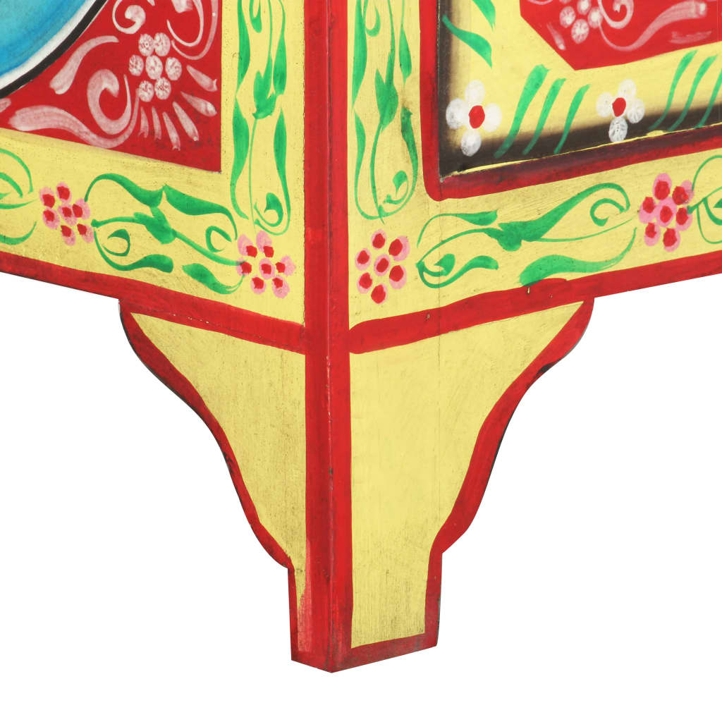 Nachtkastje handgeschilderd 40x30x50 cm massief mangohout is nu te koop bij PeponiXL, paradijselijk wonen!