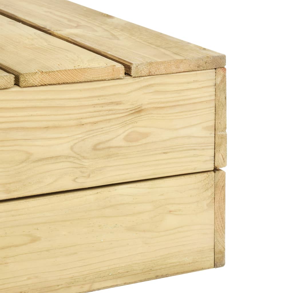 Tuintafel 75x75x31 cm geïmpregneerd grenenhout is nu te koop bij PeponiXL, paradijselijk wonen!
