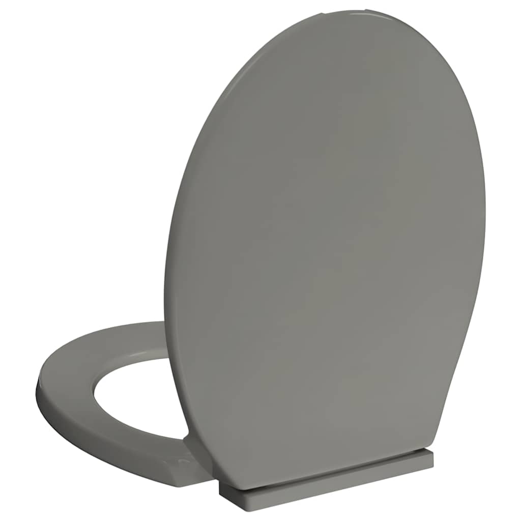 Toiletbril soft-close ovaal grijs is nu te koop bij PeponiXL, paradijselijk wonen!