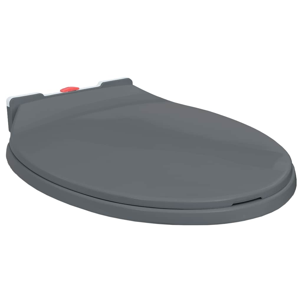 Toiletbril soft-close en quick-release ovaal grijs is nu te koop bij PeponiXL, paradijselijk wonen!