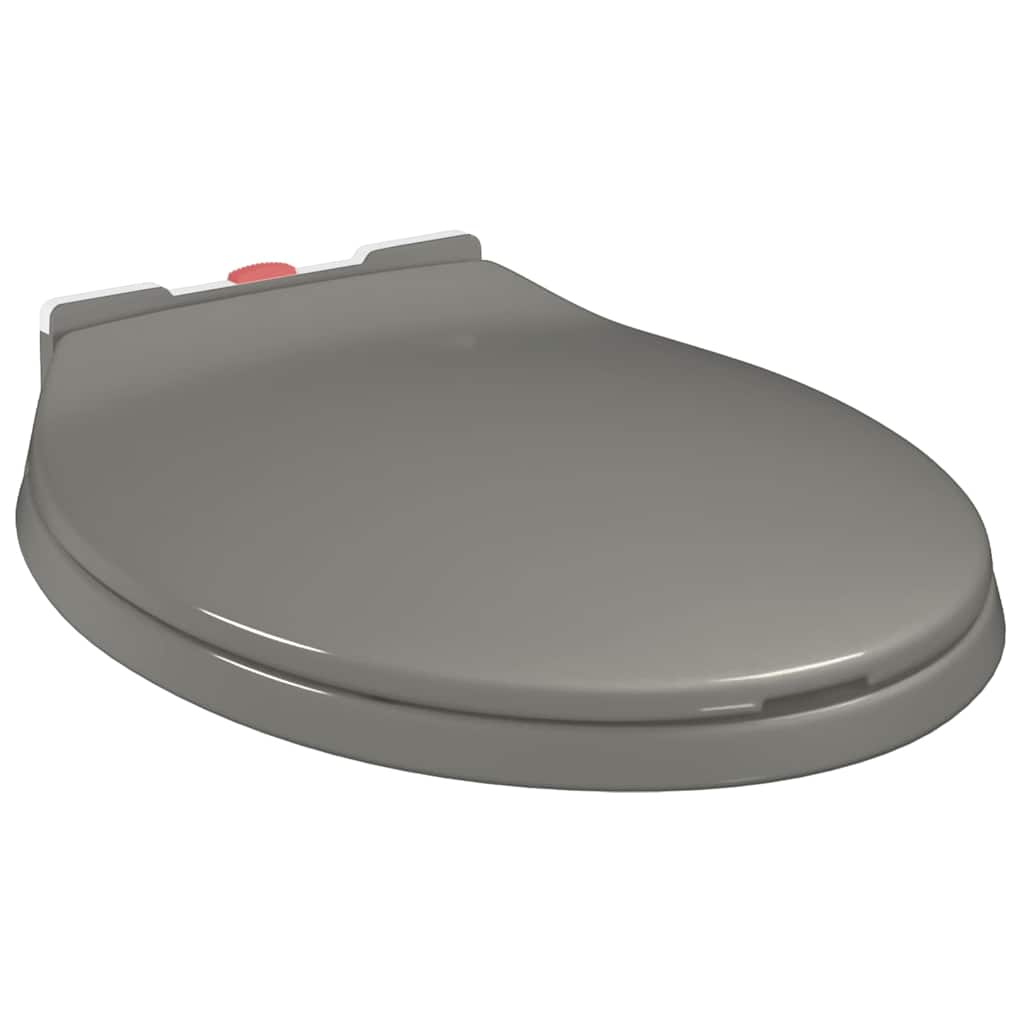 Toiletbril soft-close en quick-release ovaal grijs is nu te koop bij PeponiXL, paradijselijk wonen!