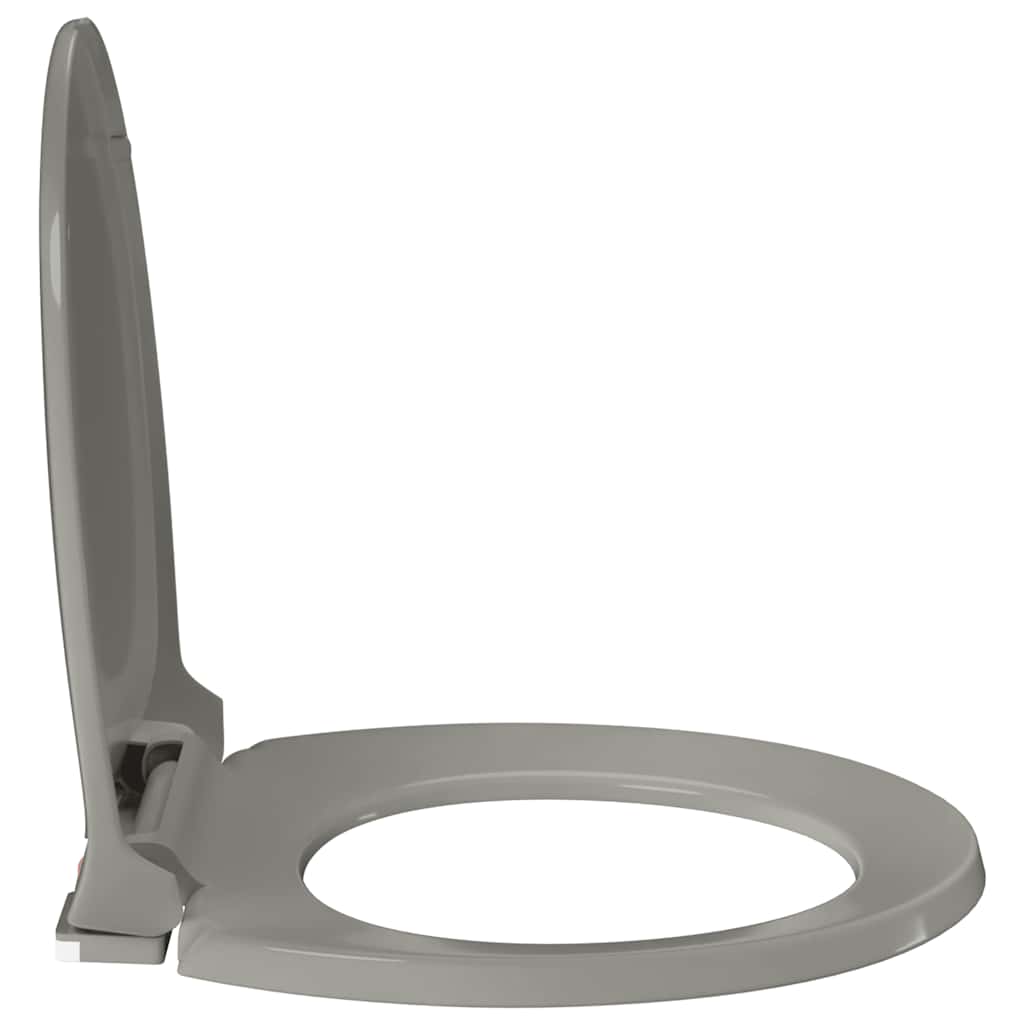 Toiletbril soft-close en quick-release ovaal grijs is nu te koop bij PeponiXL, paradijselijk wonen!