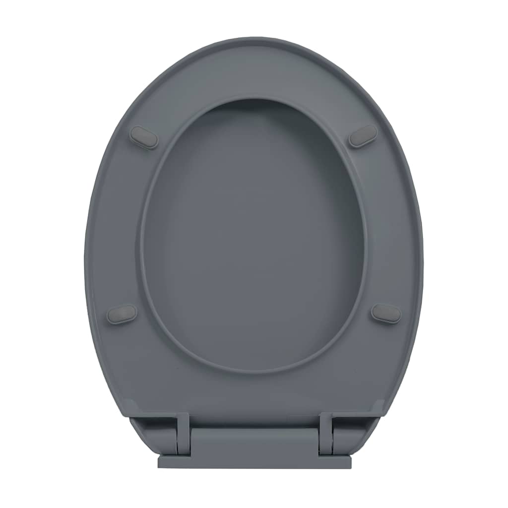 Toiletbril soft-close en quick-release ovaal grijs is nu te koop bij PeponiXL, paradijselijk wonen!