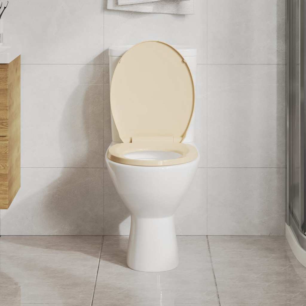 Toiletbril soft-close ovaal beige is nu te koop bij PeponiXL, paradijselijk wonen!
