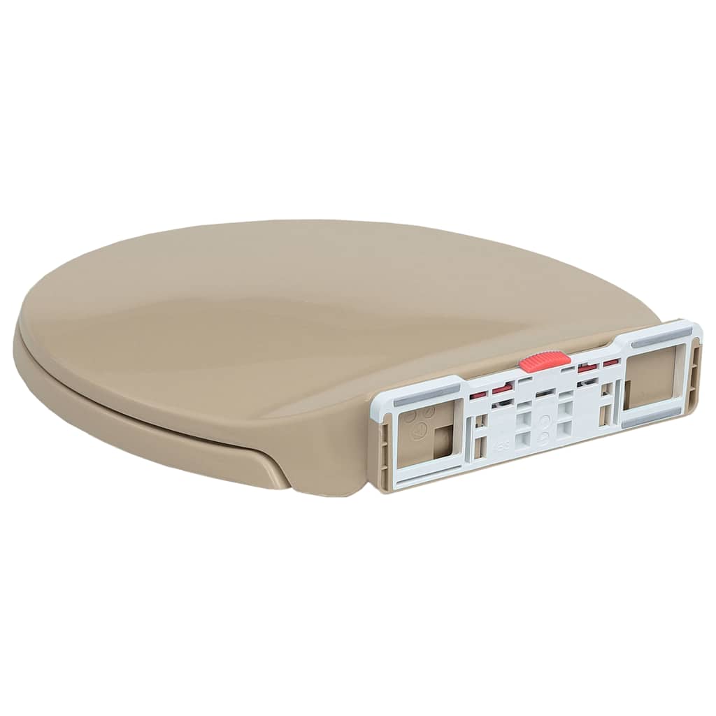 Toiletbril soft-close en quick-release ovaal beige is nu te koop bij PeponiXL, paradijselijk wonen!