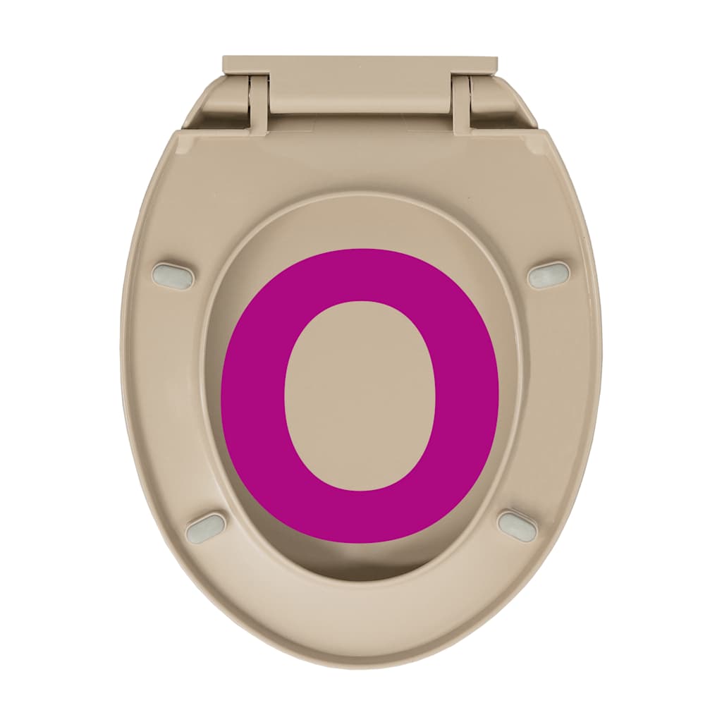 Toiletbril soft-close en quick-release ovaal beige is nu te koop bij PeponiXL, paradijselijk wonen!