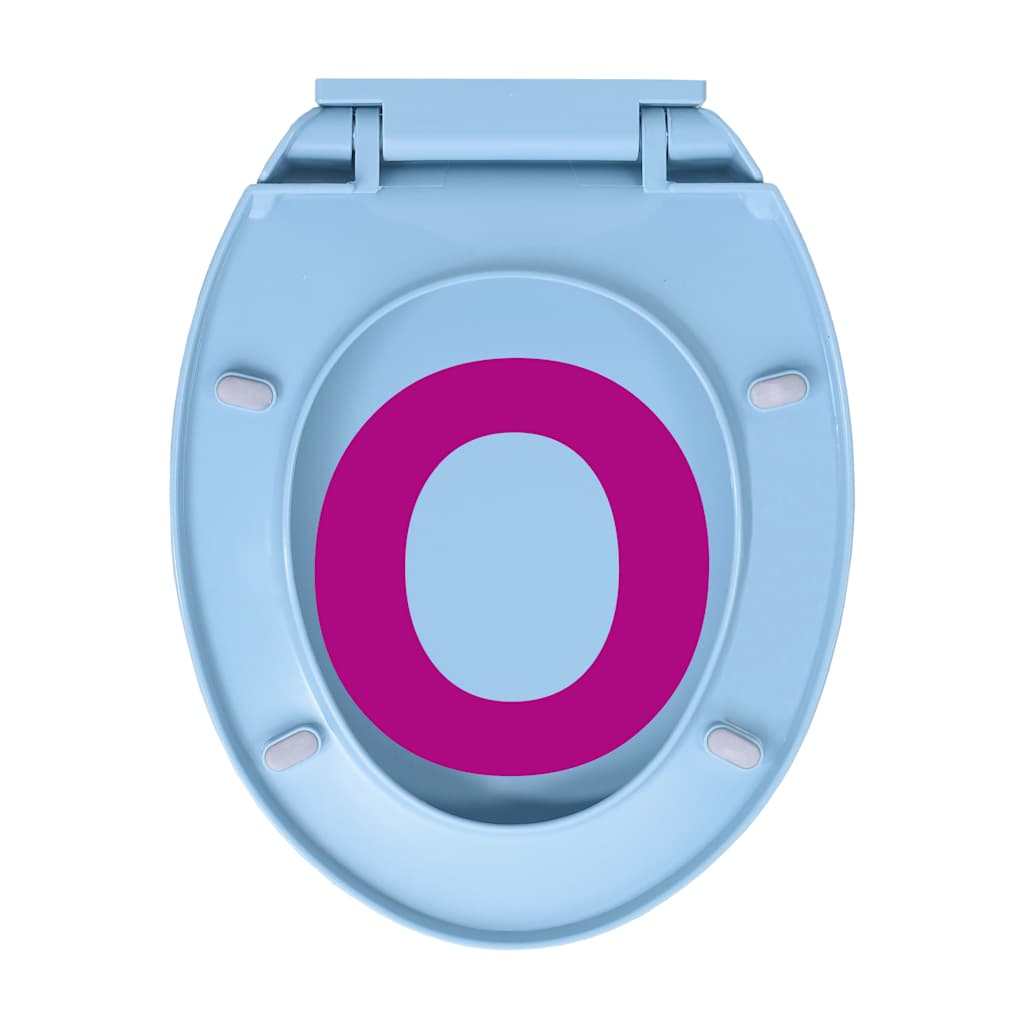 Toiletbril soft-close ovaal blauw is nu te koop bij PeponiXL, paradijselijk wonen!