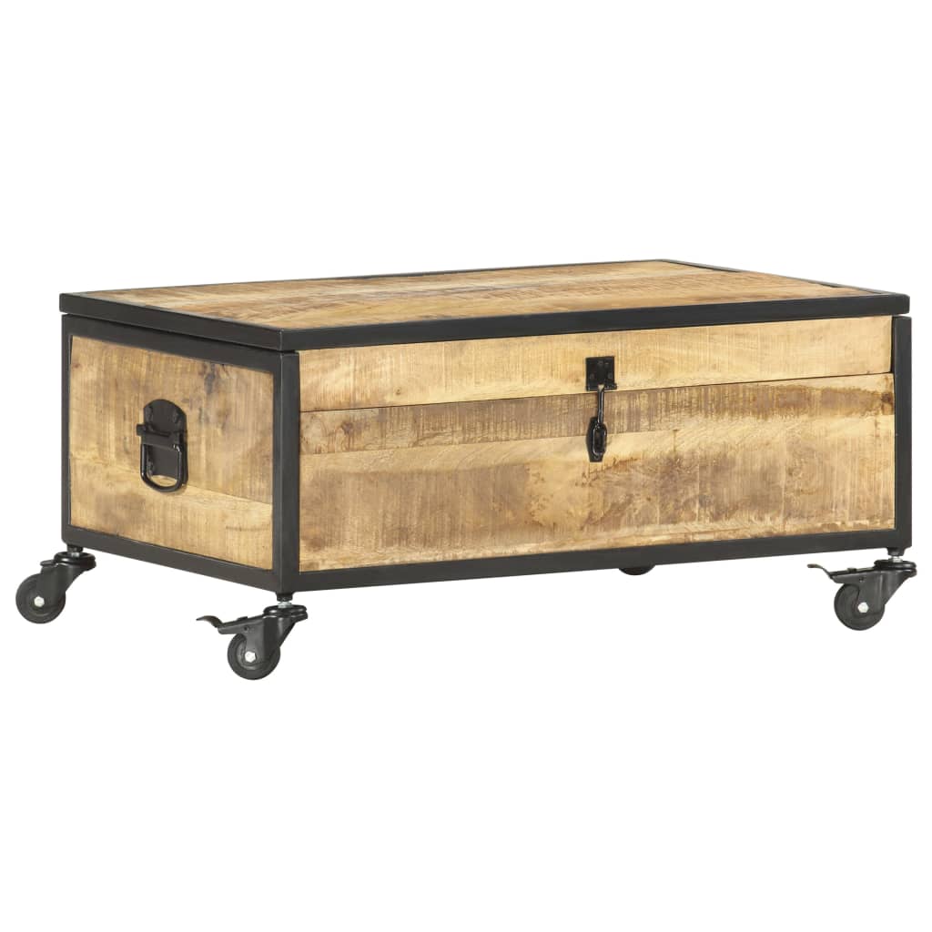Salontafel 70x50x33 cm massief mangohout is nu te koop bij PeponiXL, paradijselijk wonen!
