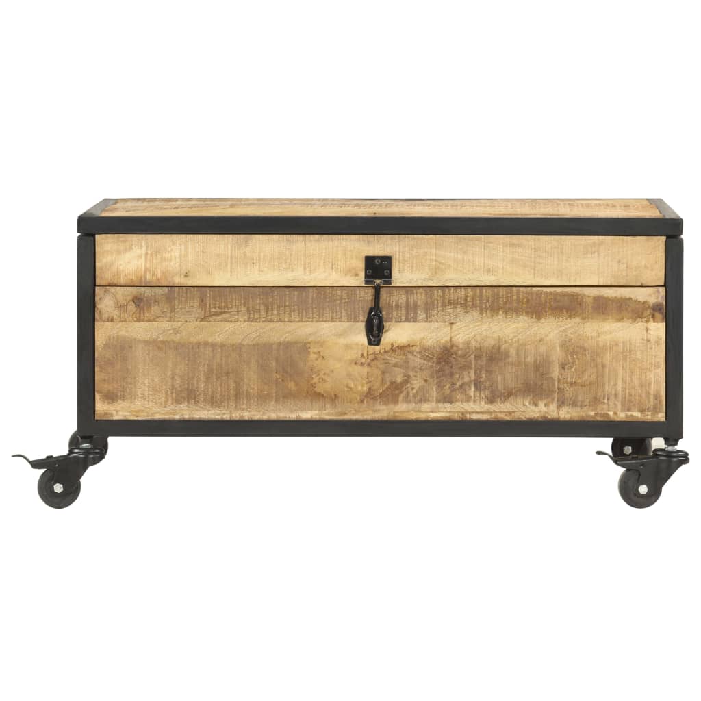 Salontafel 70x50x33 cm massief mangohout is nu te koop bij PeponiXL, paradijselijk wonen!