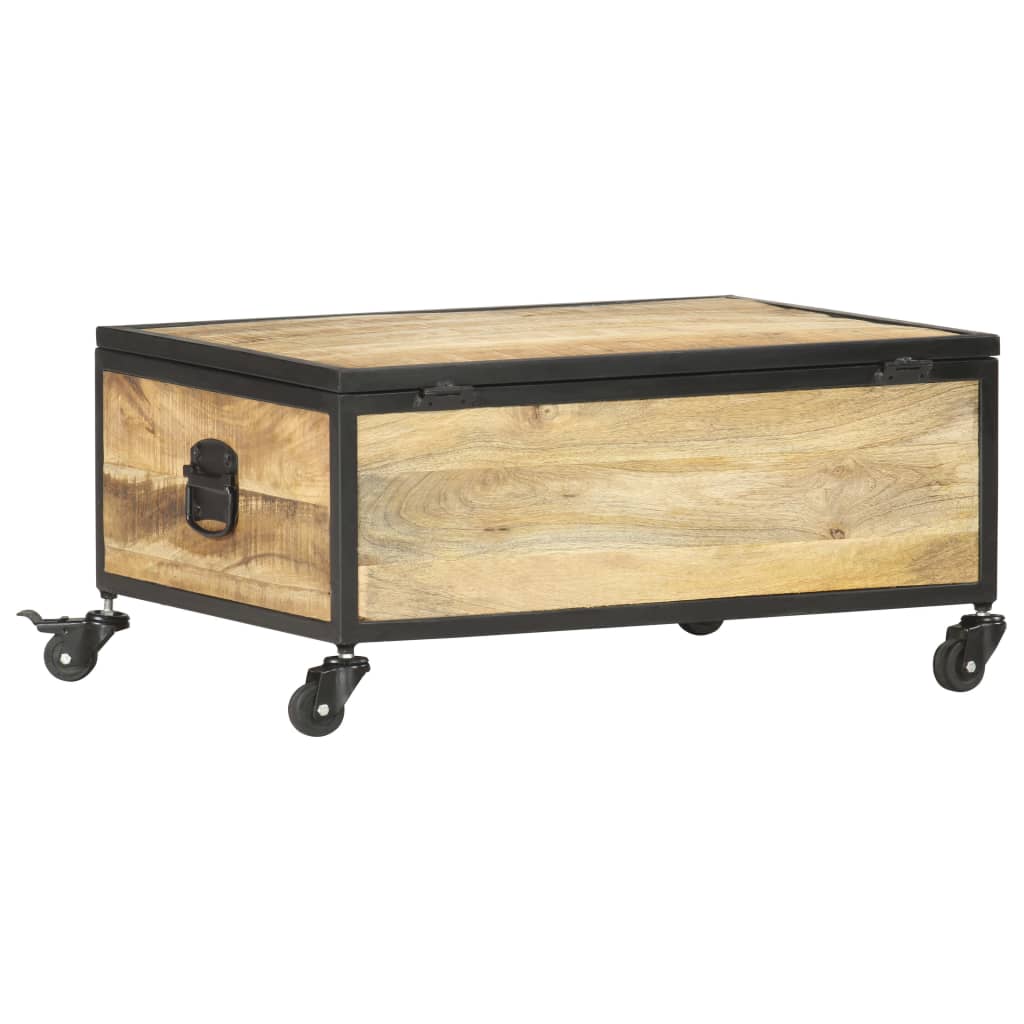 Salontafel 70x50x33 cm massief mangohout is nu te koop bij PeponiXL, paradijselijk wonen!
