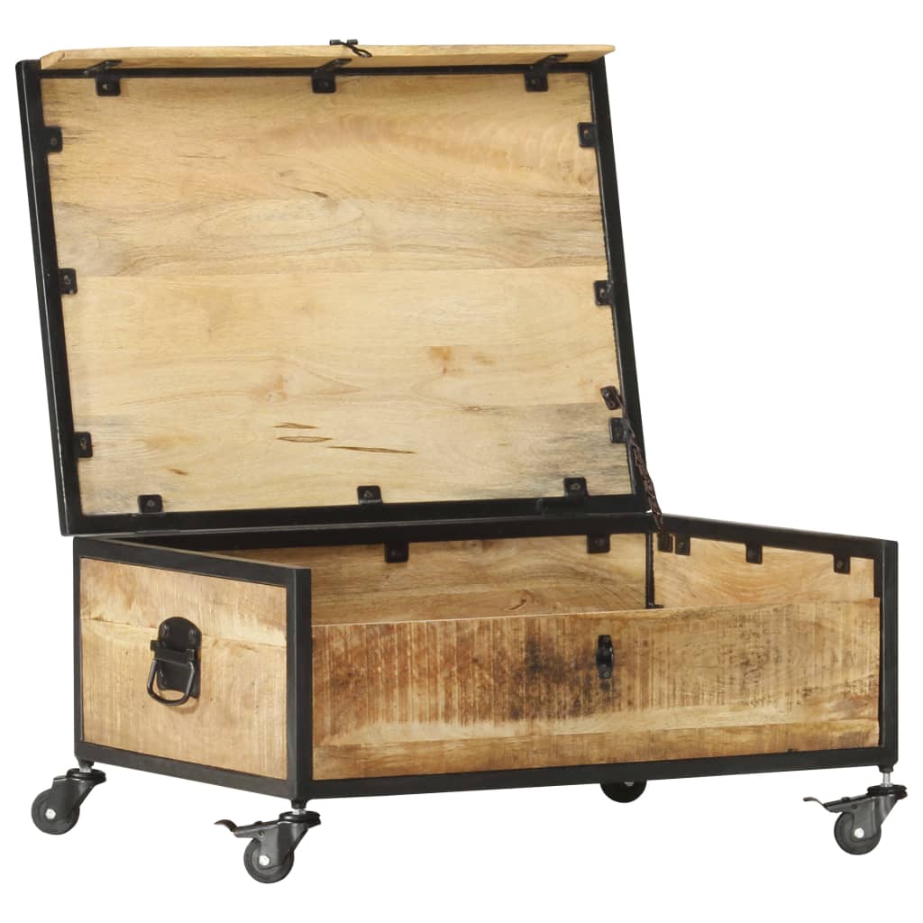 Salontafel 70x50x33 cm massief mangohout is nu te koop bij PeponiXL, paradijselijk wonen!